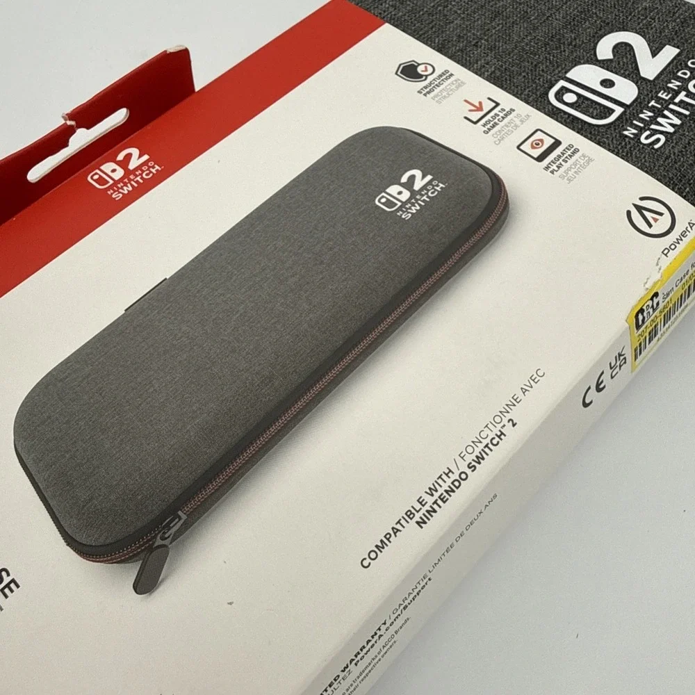 PowerA Slim Case for Nintendo Switch 2 in Dark Heather Gray New